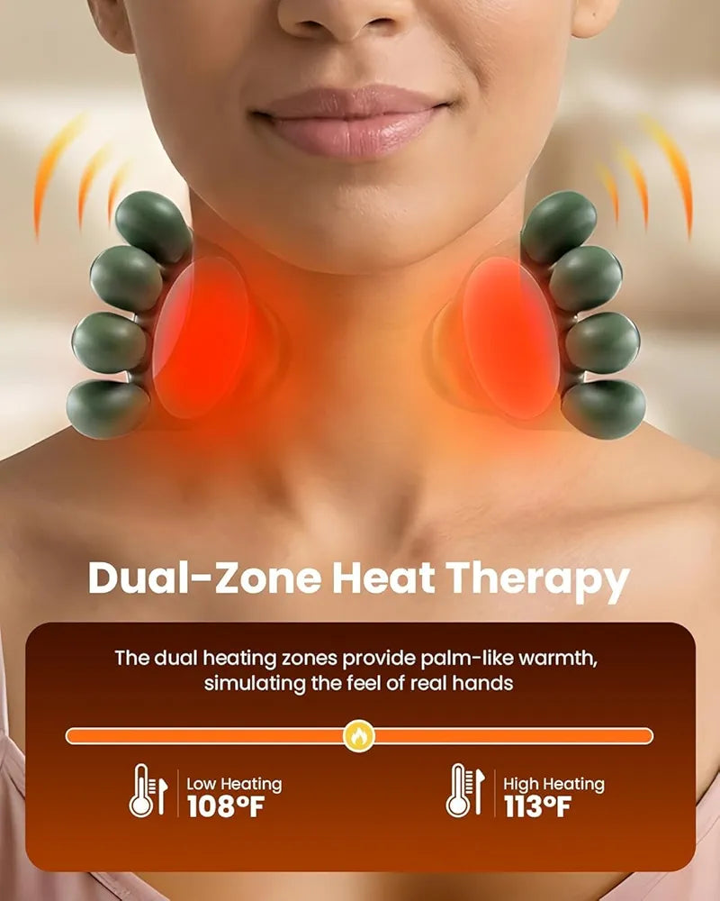 Long Rechargeable Kneading Neck & Shoulder Massager