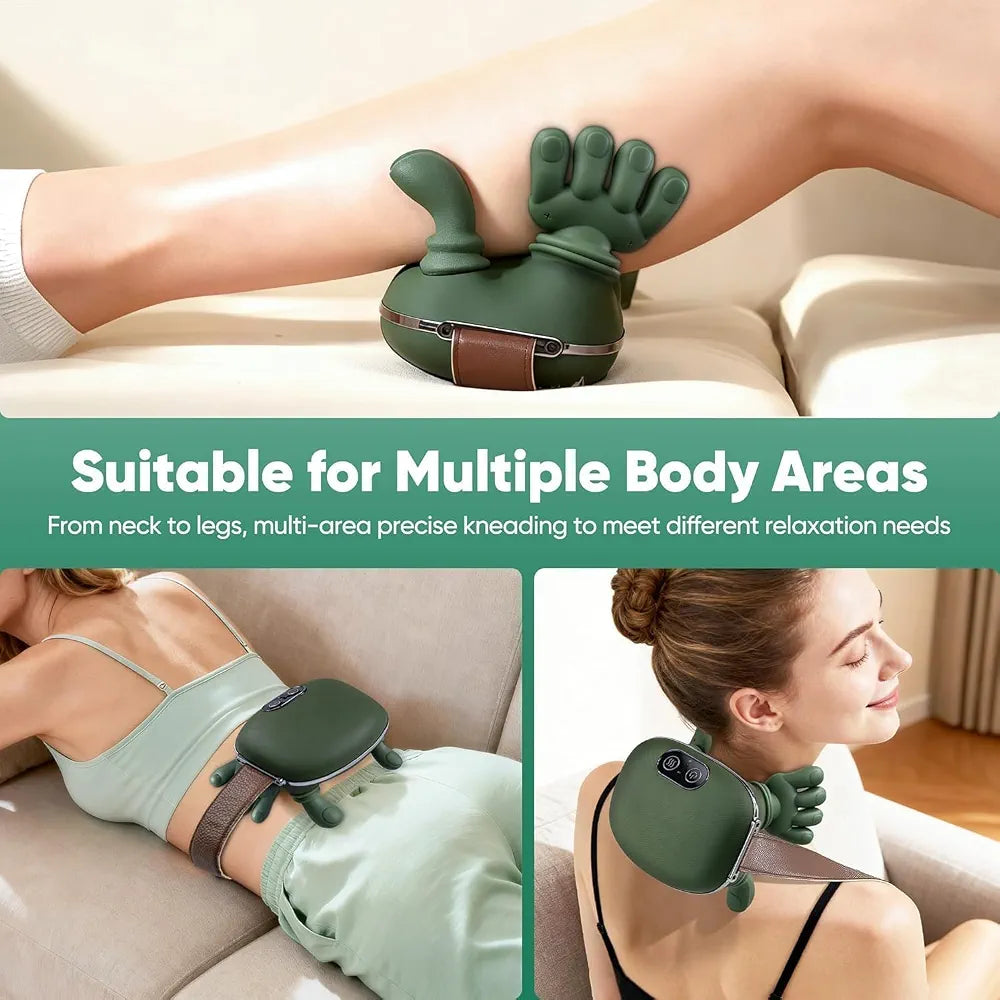 Long Rechargeable Kneading Neck & Shoulder Massager