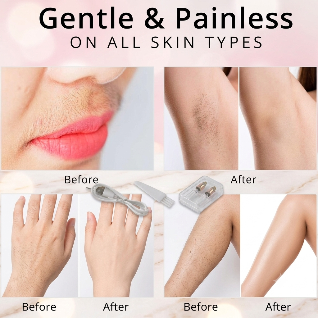 2-in-1 Eyebrow Razor  Painless Hair Remover